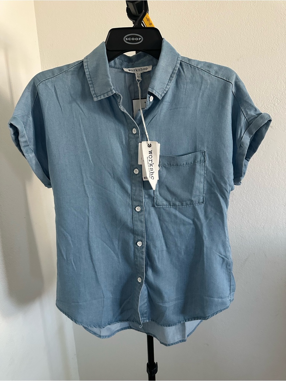 Workshop Republic Clothing Tencel Top - 100% Tencel Soft Casual Shirt Size XS